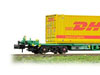 Graham Farish by Bachmann 377-355 Intermodal Bogie Wagon with Two 45' Containers DHL