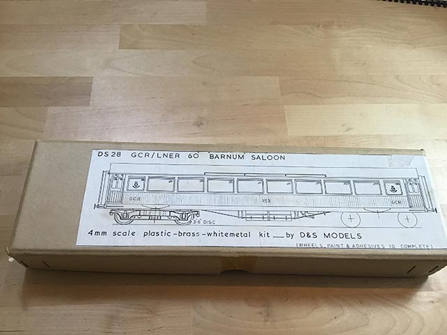 D and S Models DS28 GCR/LNER Barnum 60’ Barnum Saloon Coach Model Kit at Premier Model Railways