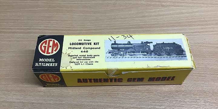 Gem Model Railways Brass White Metal Model Kit - Midland Compound Locomotive - Premier Model Railways