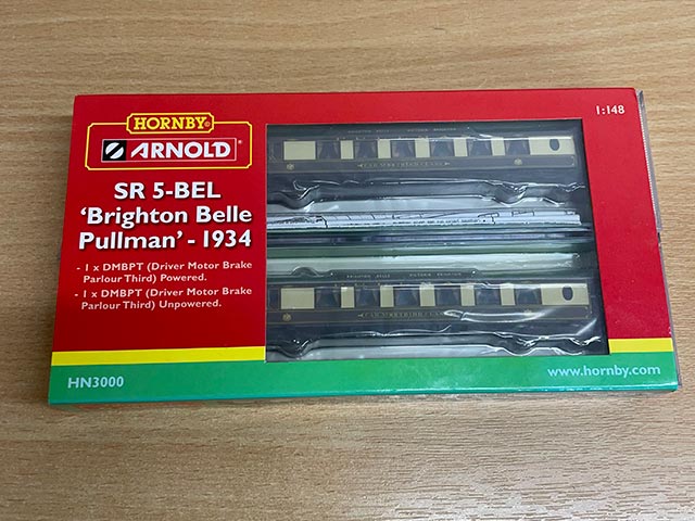Hornby Arnold HN3000 SR 5-Bel Brighton Belle Pullman 1934 Train Pack - Premier Model Railways