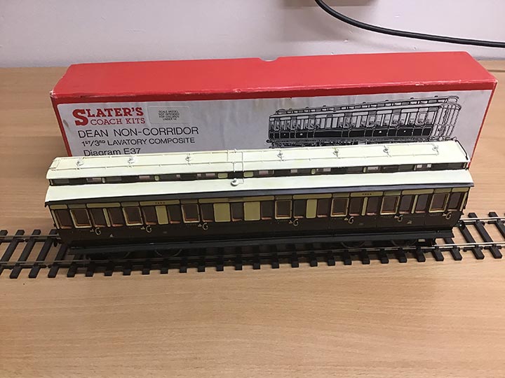 Slaters Coach Kits GWR Dean Non-Corridor 1st-3rd Lavatory Composite Coach Diagram E37 7C09 - Premier Model Railways