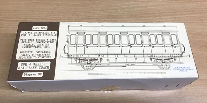 Slaters Plastikard Kits 7C04 GWR 4 Wheeled 3rd Class Coach - Premier Model Railways