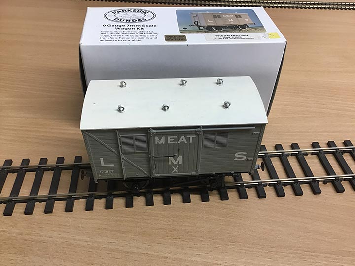 Parkside Dundas O Gauge Wagon Kit PS18 LMS Meat Van - Premier Model Railways