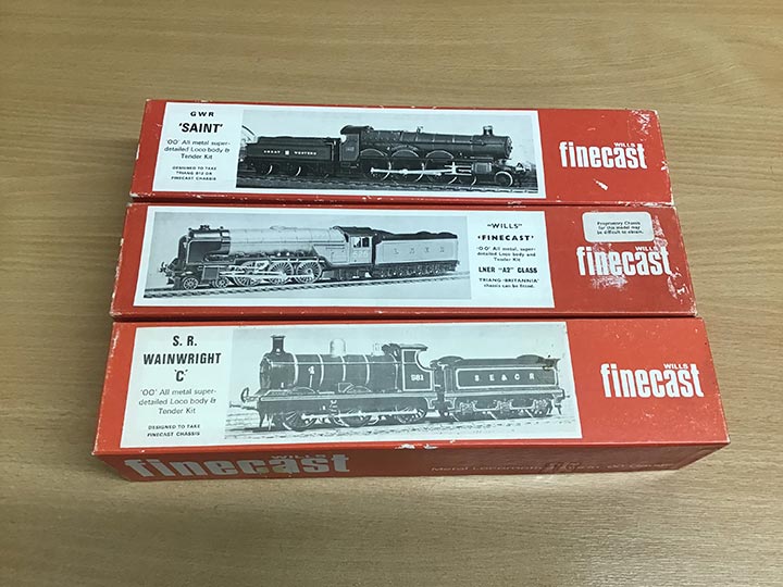 Wills Finecast White Metal Locomotive and Tender Model Kits GWR Saint Class Locomotive and LNER A2 Class Locomotive and SR Wainwright C Class Locomotive - Premier Model Railways